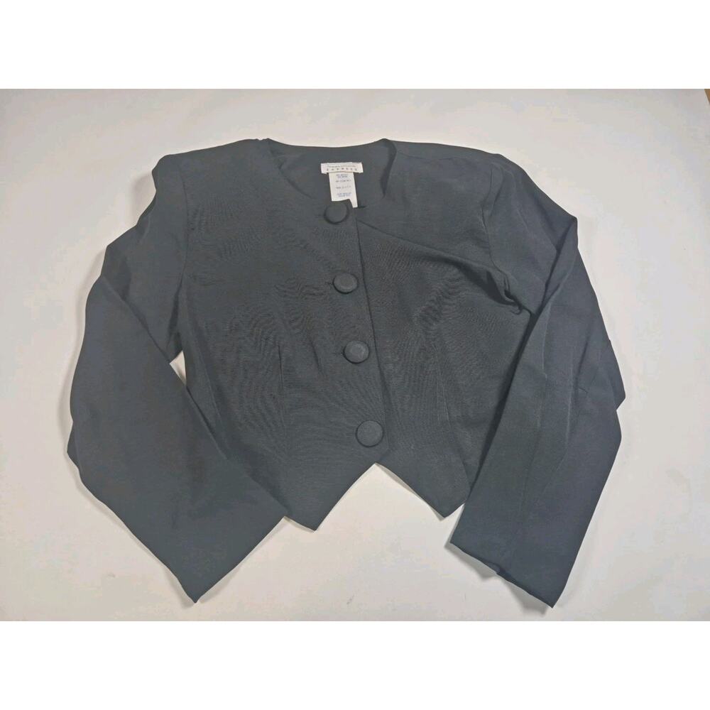 VINTAGE Express Compagnie Internationale Blazer Shirt Women’s 9 Black 90s